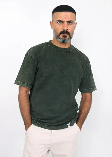 Oversized T-Shirt jersy Olive