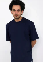 Regular Size Printed T-Shirt Navy 2