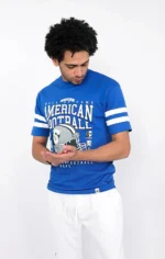 Oversized American Football T-Shirt Blue 1